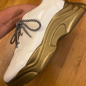 Topshop Sneakers with gold accent